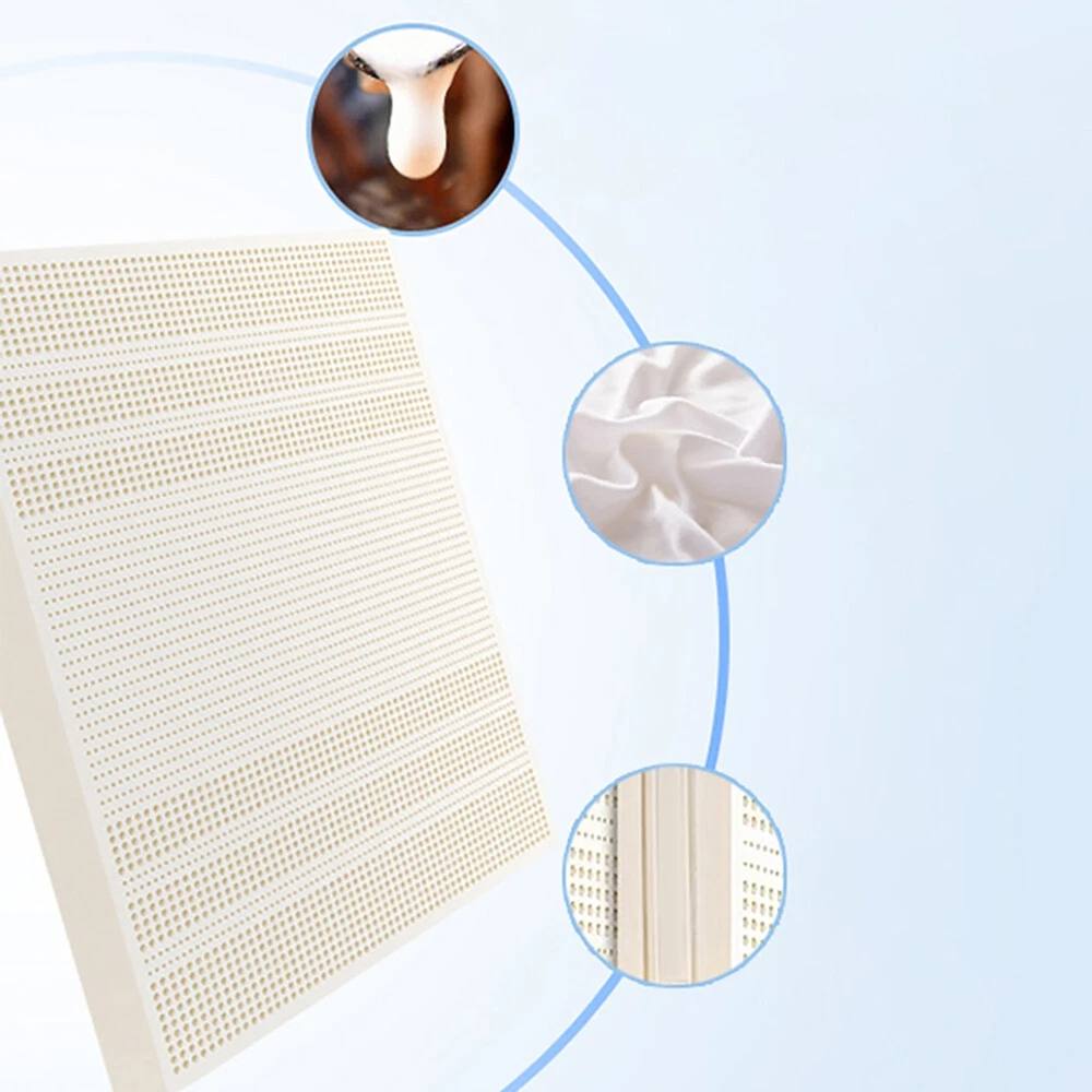 NESTLUNE Natural Latex Mattress Topper 90x190x2.5CM