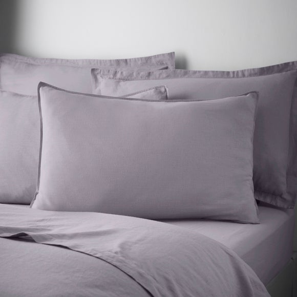 Cotton Linen Standard Pillowcase Pair