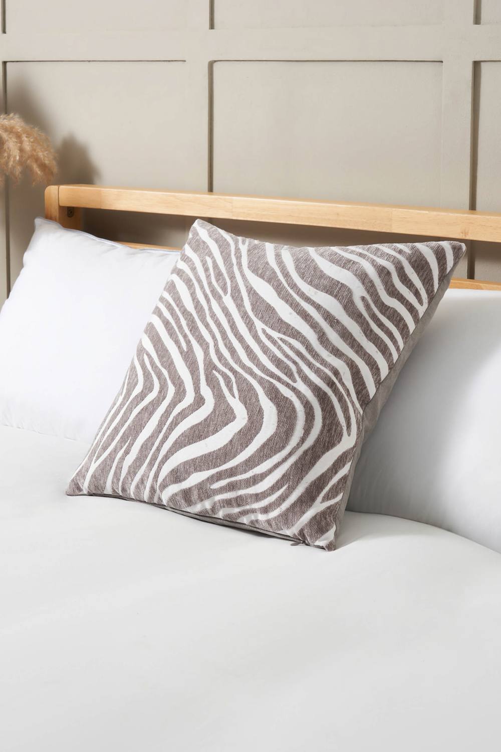 BHS Zebra Print Natural Cushion