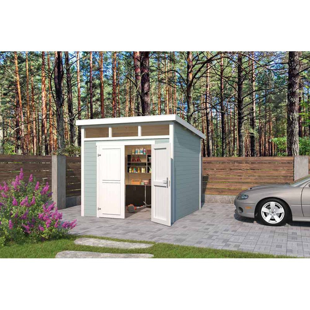 Lasita Maja Ltd Kibo 3-Log Cabin, Garden Room, Home Office - L270xW274.1xH245.1 cm in Natural 5