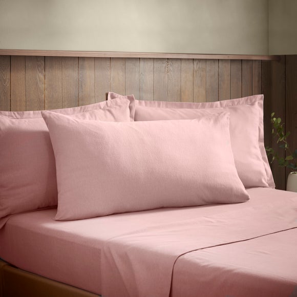 Soft & Cosy 100% Brushed Cotton Kingsize Standard Pillowcase Pair
