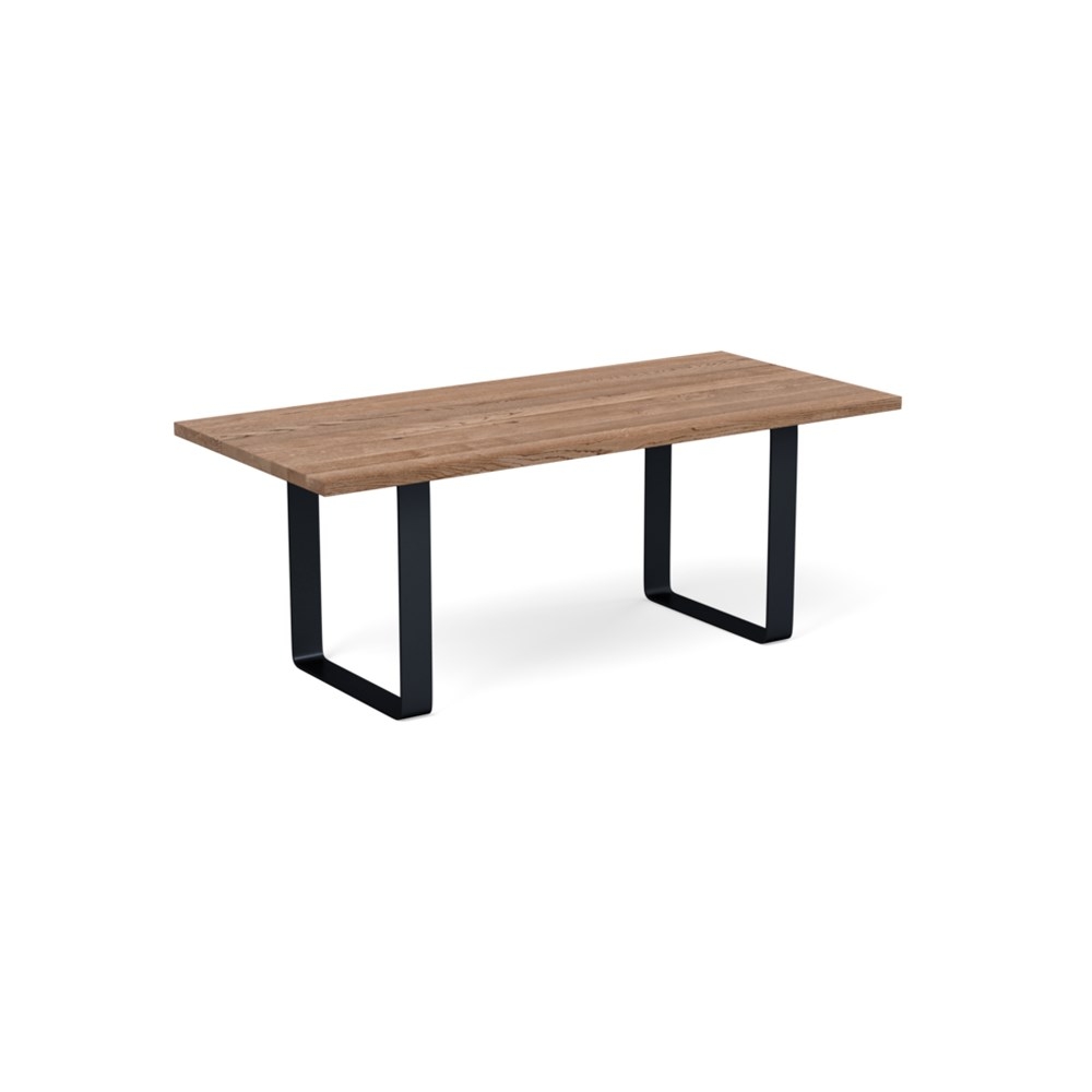Heal's Prague Table 280x100cm Smoked Oak Straight Edge Not Filled