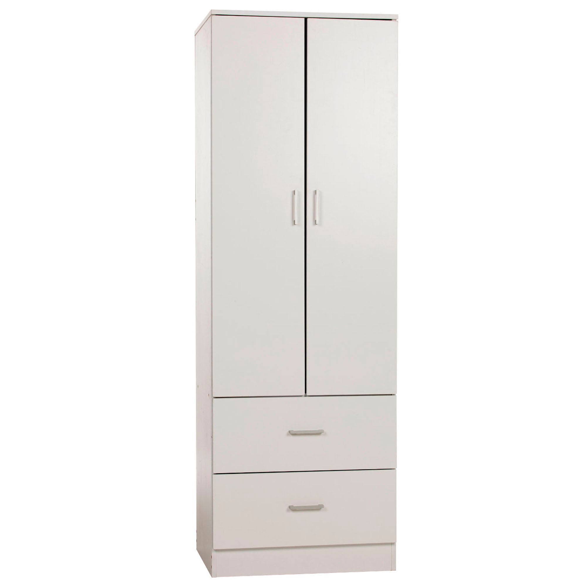 Charles 2 Door Wardrobe White