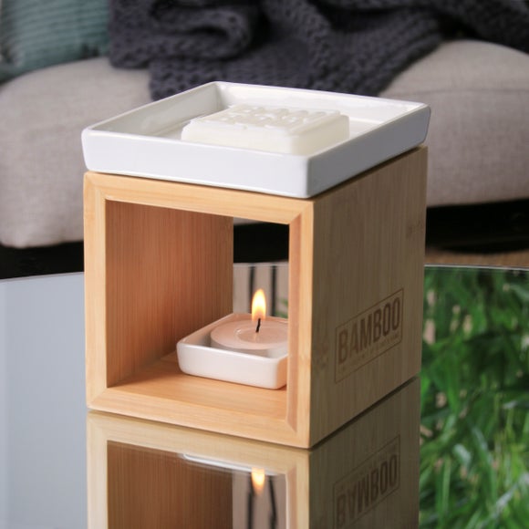 Heart and Home Bamboo Wax Melt Burner