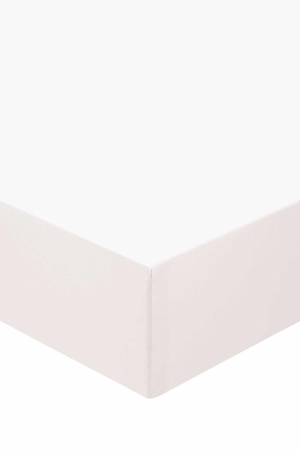 Murmur ' 250TC' Plain Dye Fitted Sheet in White