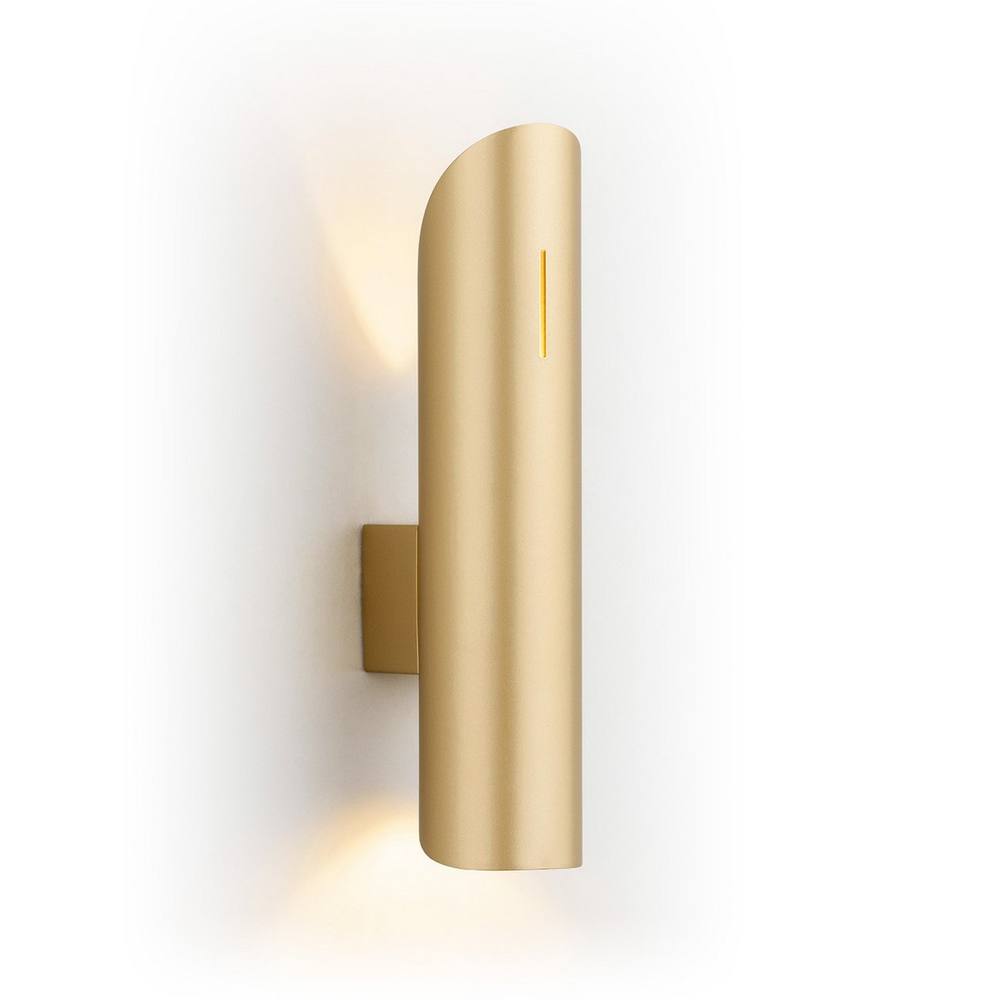 Netlighting Akron Plus Up & Down Wall Lamp Gold