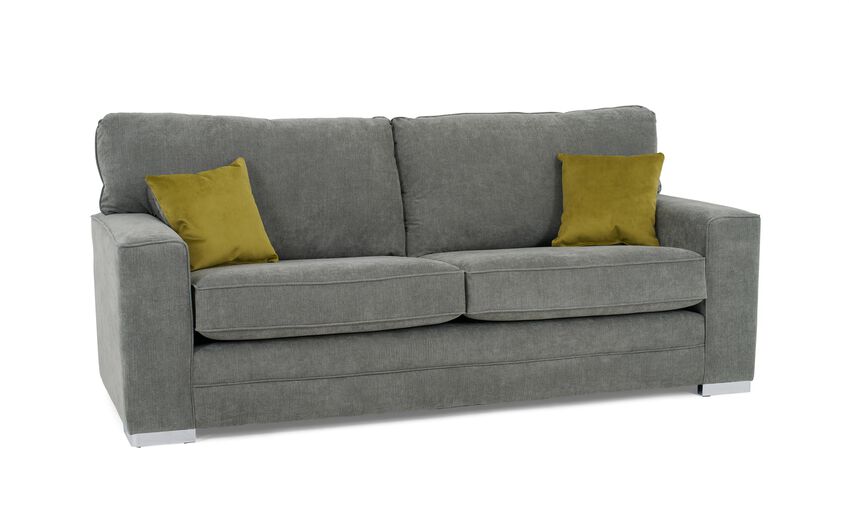 ScS Living Grey Fabric Jude 3 Seater Sofa