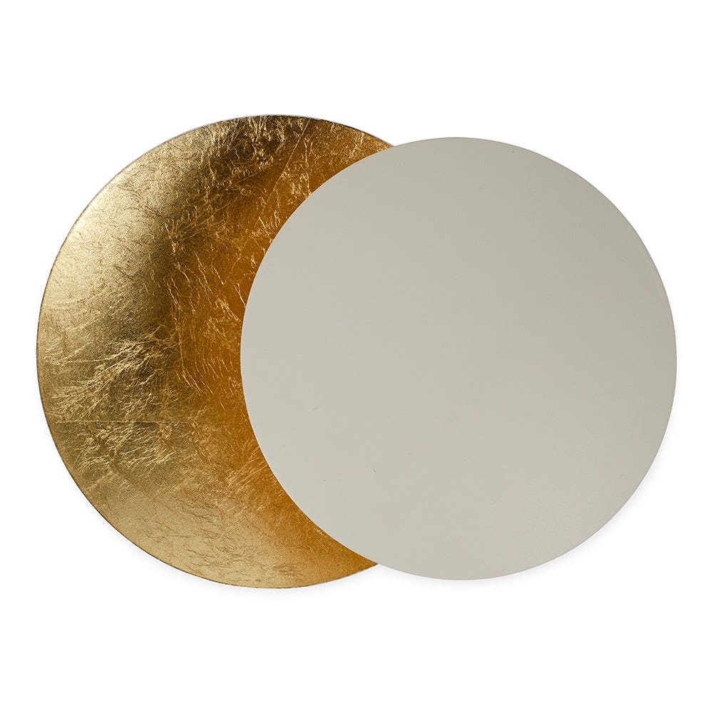 Heal's Eclisse LED Wall Light Off White & Gold Leaf 2