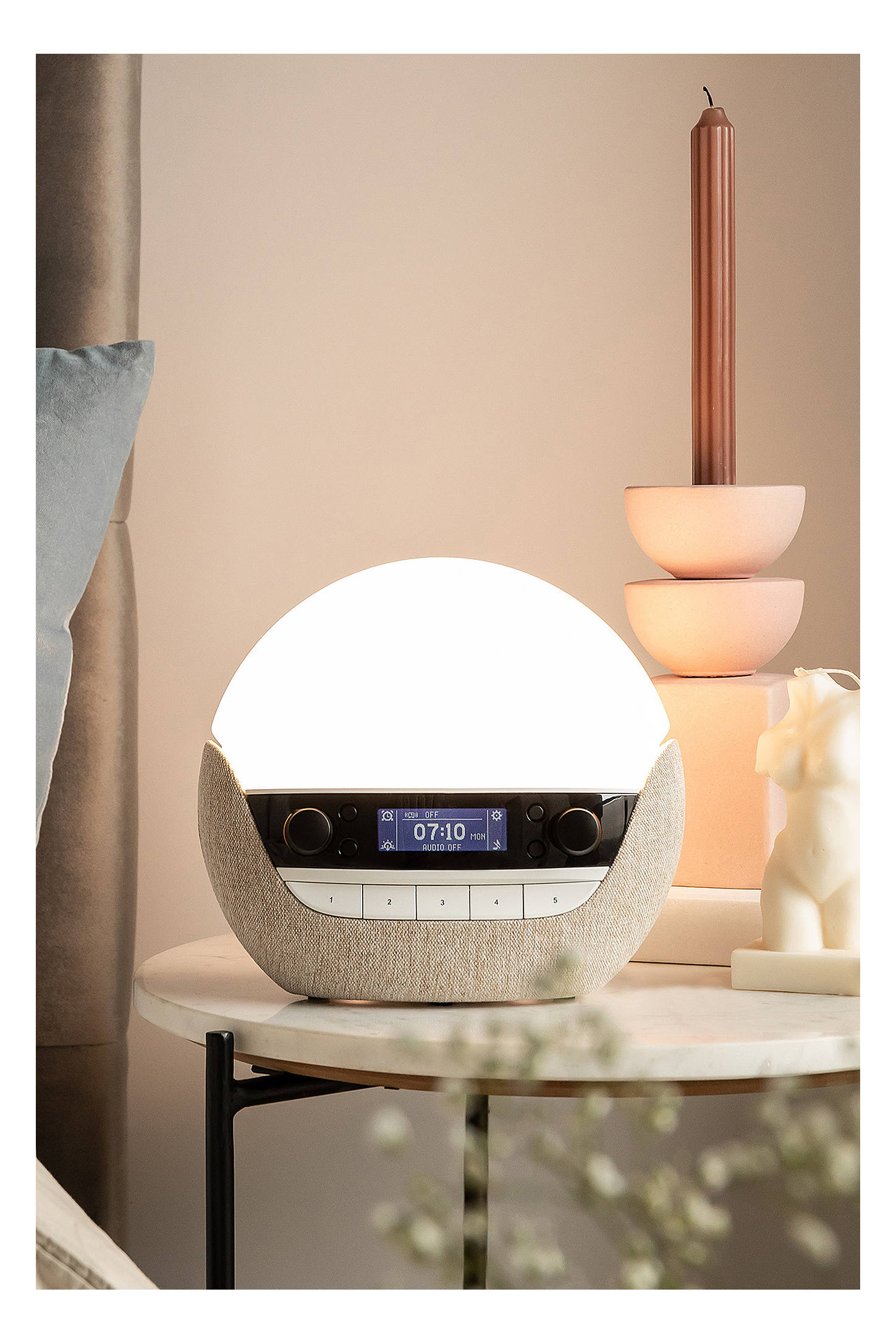 Lumie Bodyclock Luxe 700FM Alarm Clock - Neutral ALL
