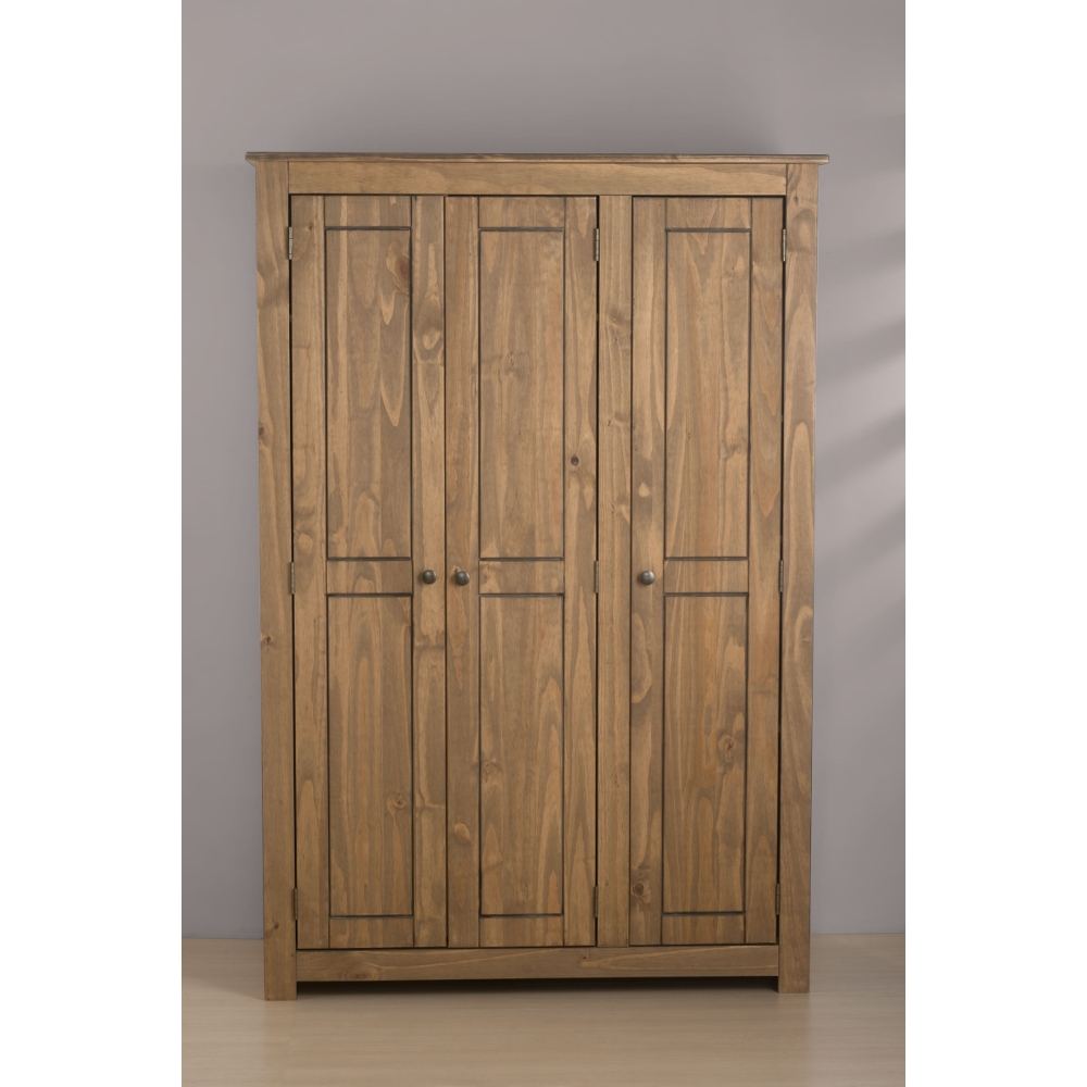Santiago Pine 3 Door Wardrobe