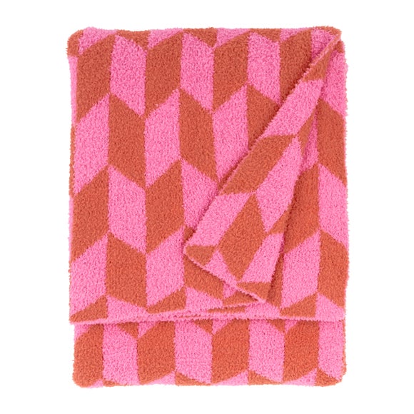 furn. Olsen Geometric Throw Blanket 130cm x 180cm 3