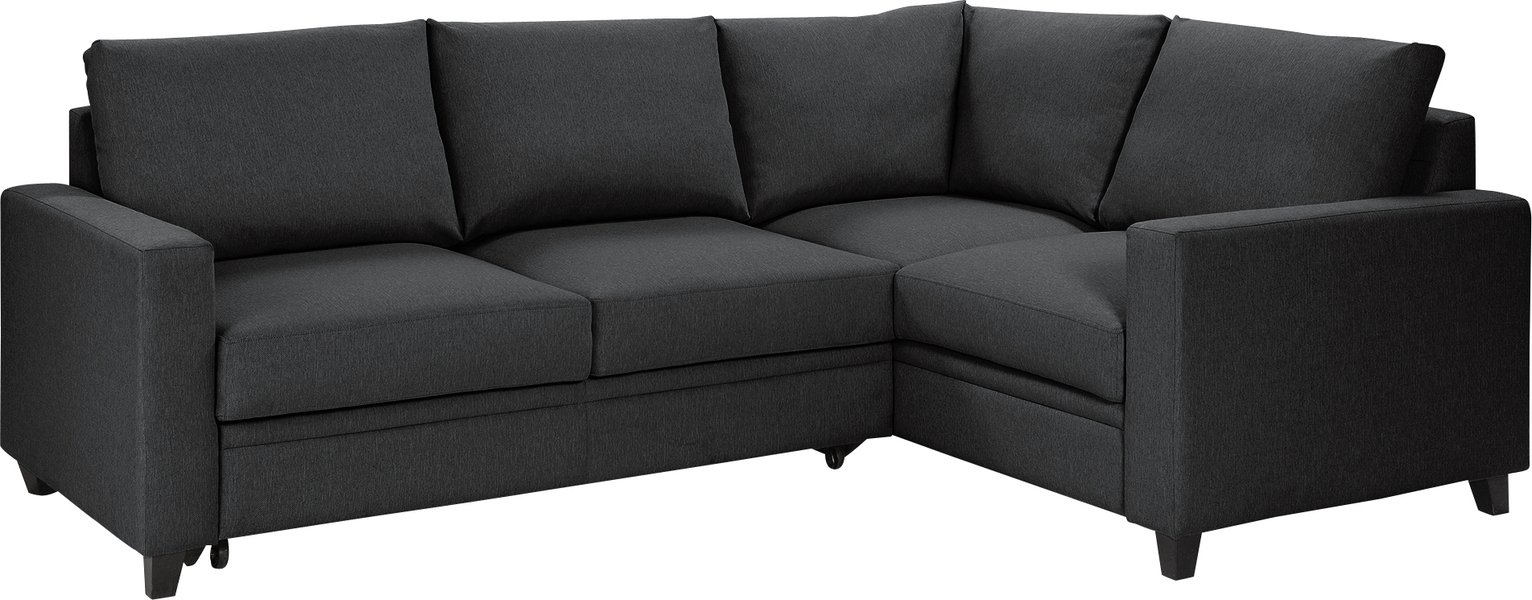 Habitat Seattle Right Corner Fabric Sofa Bed - Charcoal