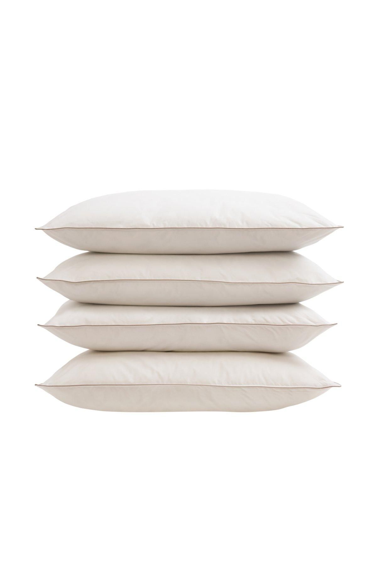 Soak&Sleep Soft As Down Microfibre Standard Pillow 4 Pack - Soft/Medium in White