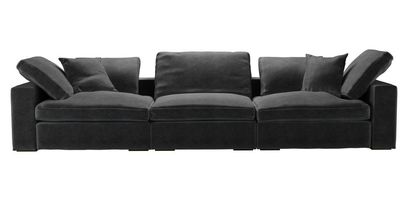 Long Island 3 Seat Sofa in Armour Smart Velvet - sofa.com