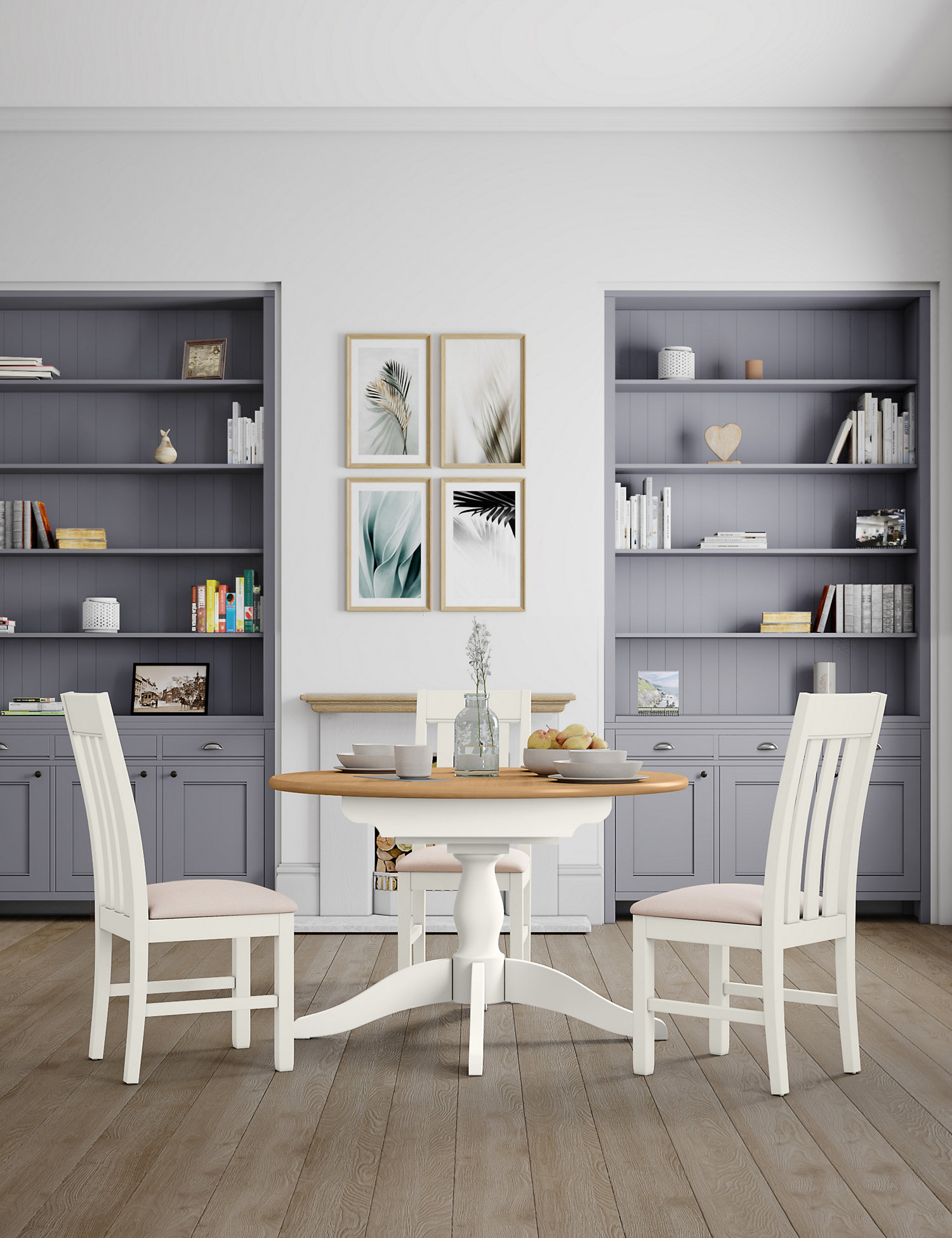 M&S Padstow Round Extending Dining Table