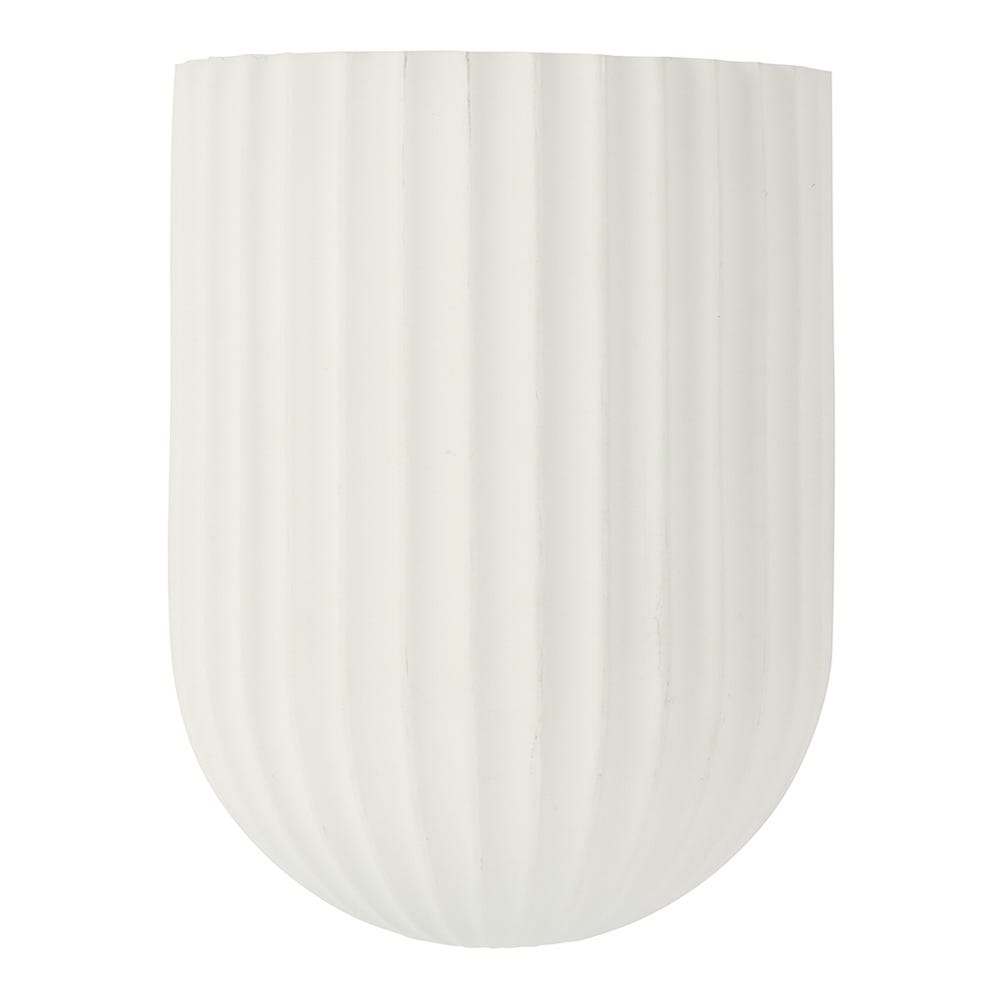 Heal's Larkin Fluted Plaster Wall Light Cone 2