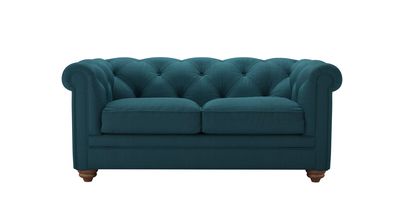Patrick 2 Seat Sofabed in Evergreen Brushed Linen Cotton - sofa.com