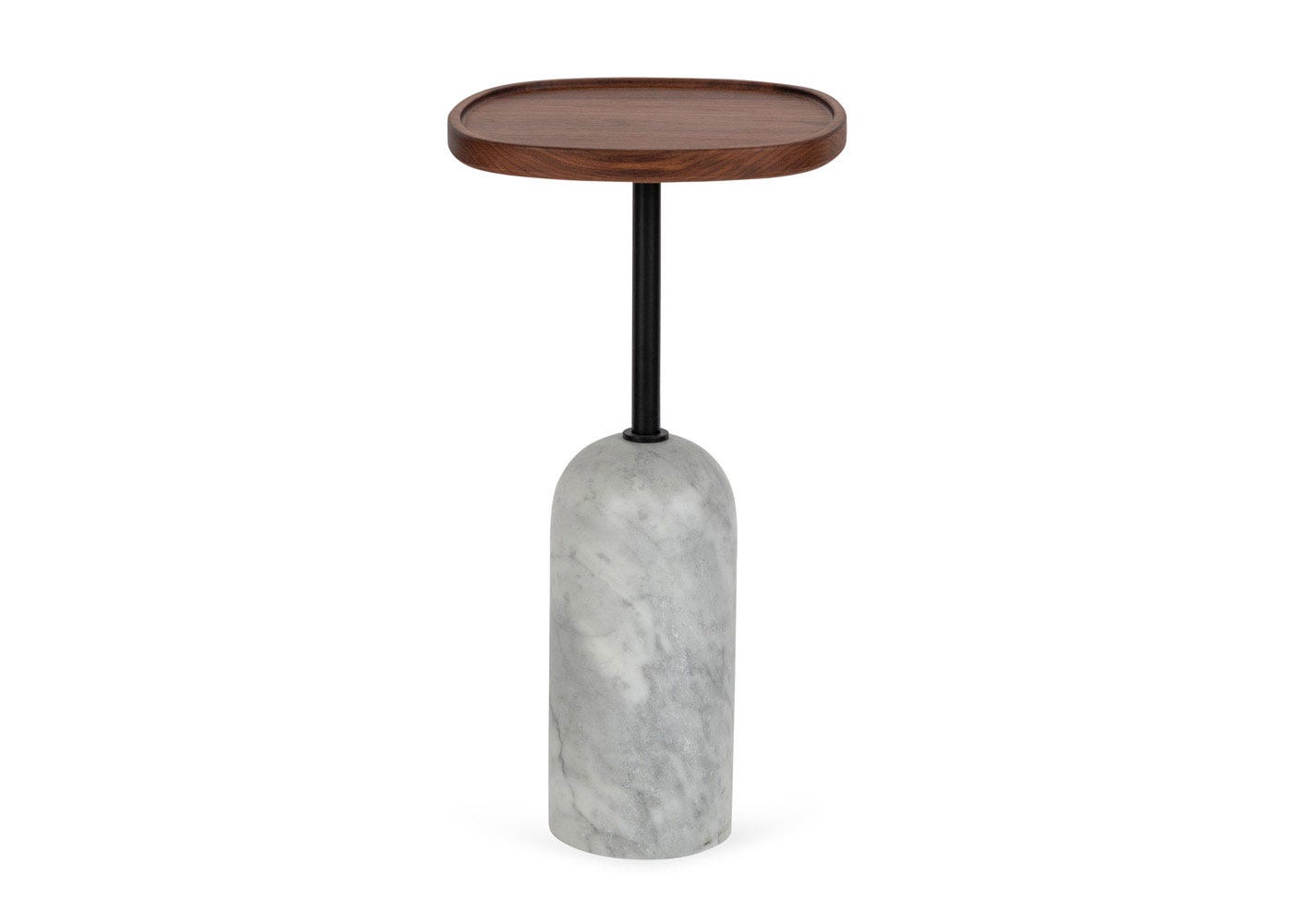 Porada Ekero Square Side Table Carrara White Marble Base
