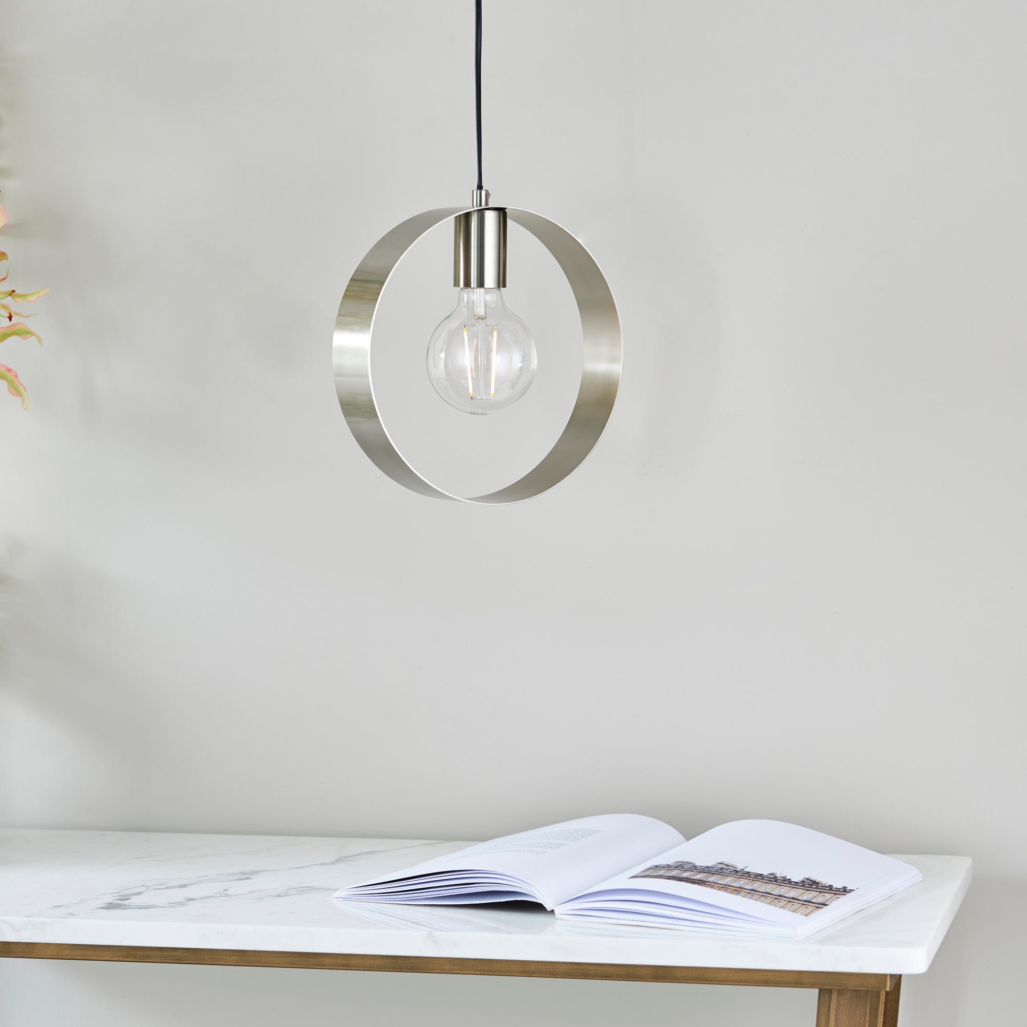 Vogue Circ Pendant Fitting Nickel
