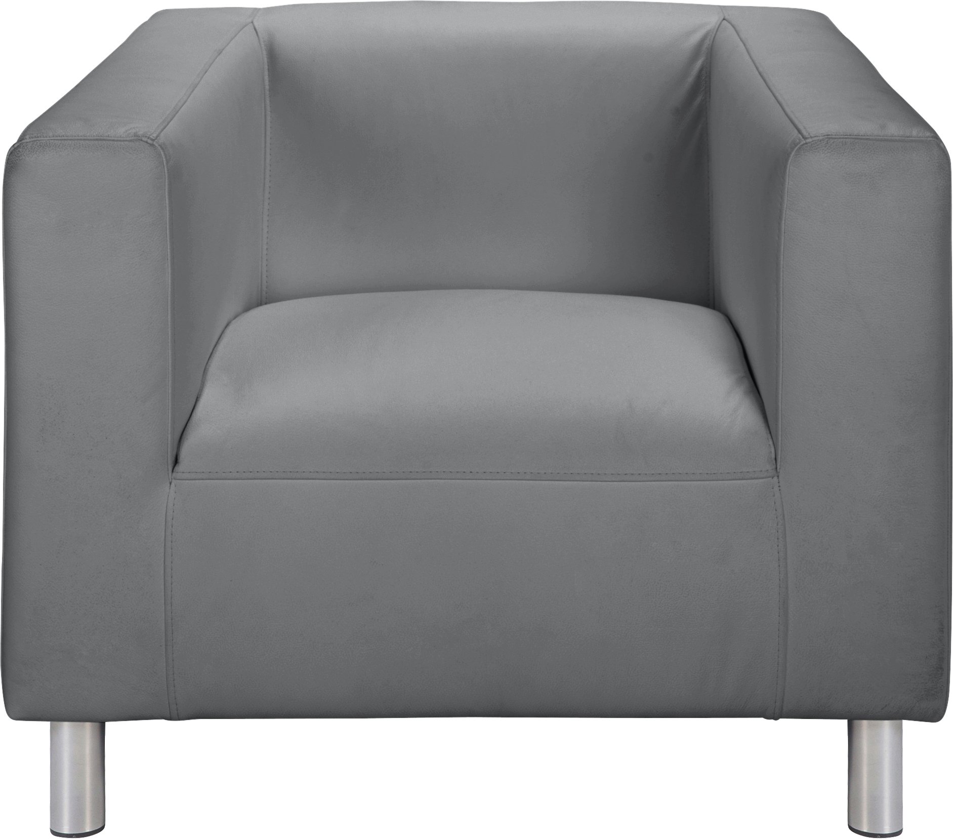 Argos Home Moda Faux Leather Armchair - Grey