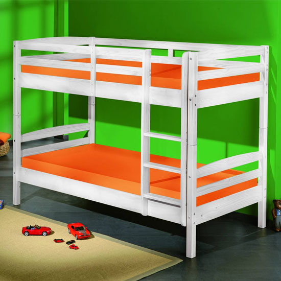 Annika Wooden Bunk Bed In White
