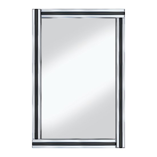 Black Stripe 120x80 Large Mirror