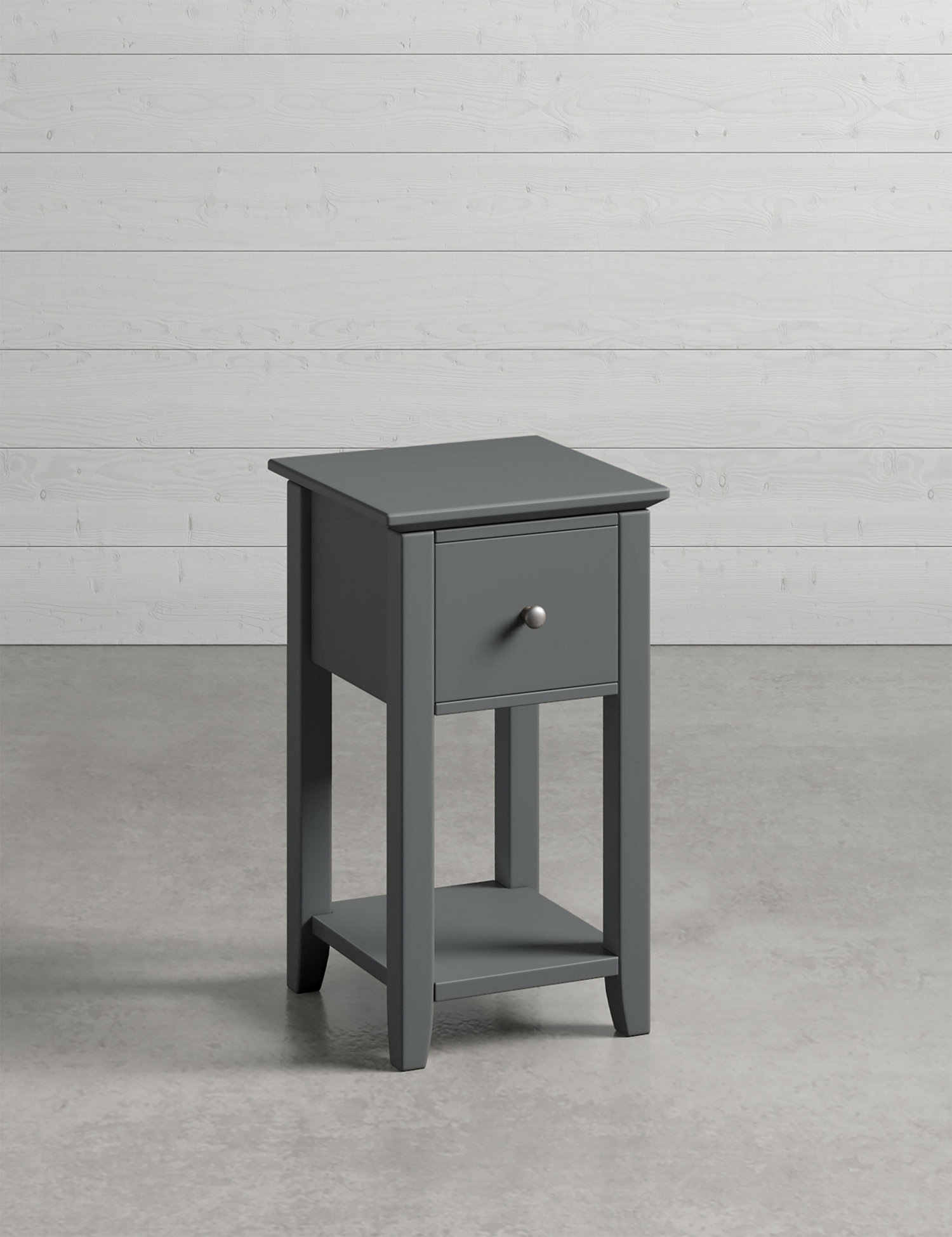 M&S Set of 2 Hastings Dark Grey Small Bedside Tables