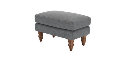 Isla Small Rectangular Footstool in Harbour Grey Whitstable - sofa.com