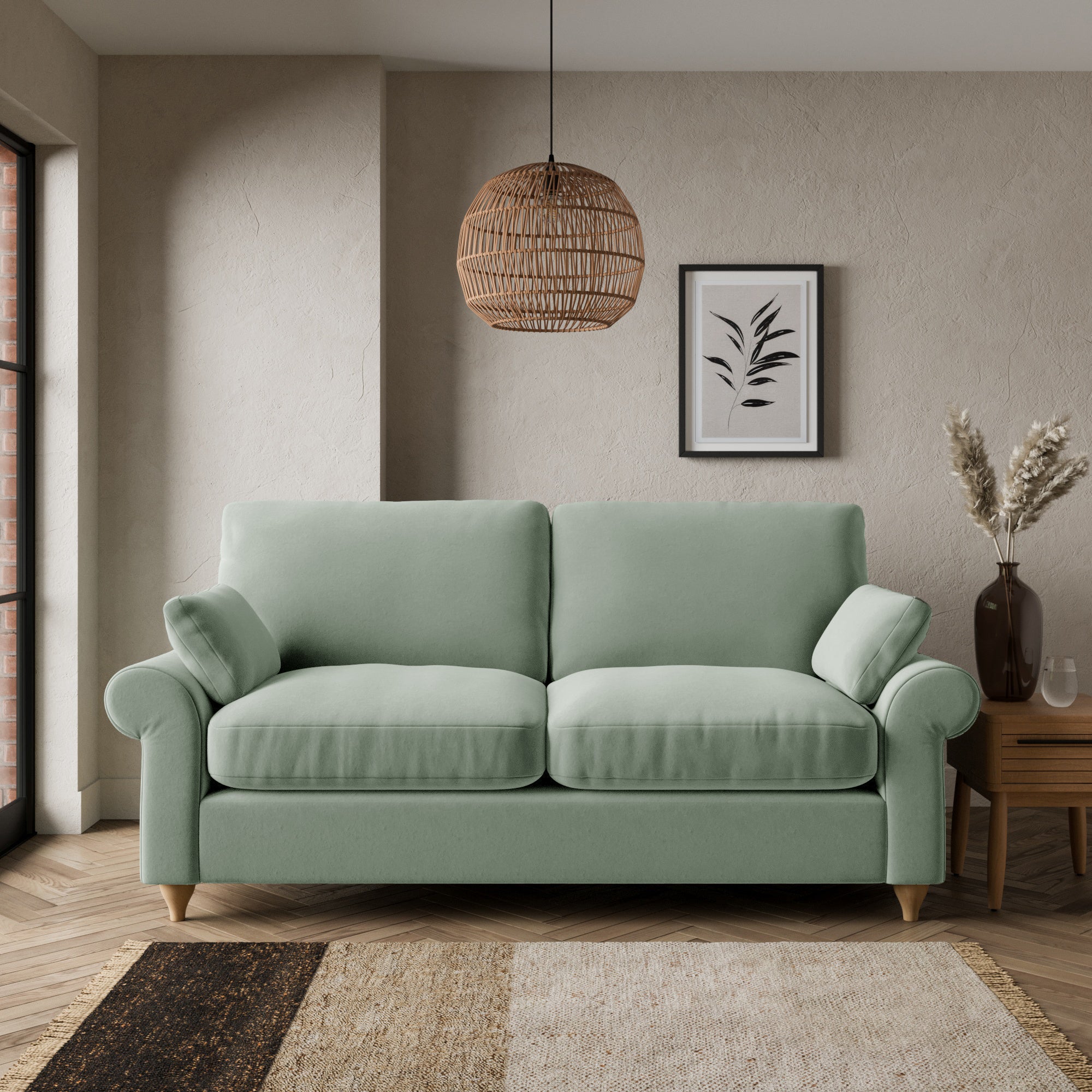 Salisbury Luxury Velvet 2 Seater Sofa Luxury Velvet Lilypad