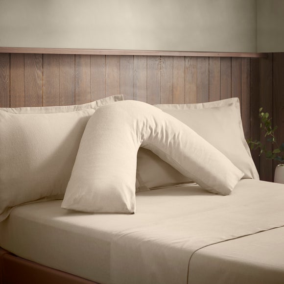Soft & Cosy Luxury 100% Brushed Cotton V-Shape Pillowcase