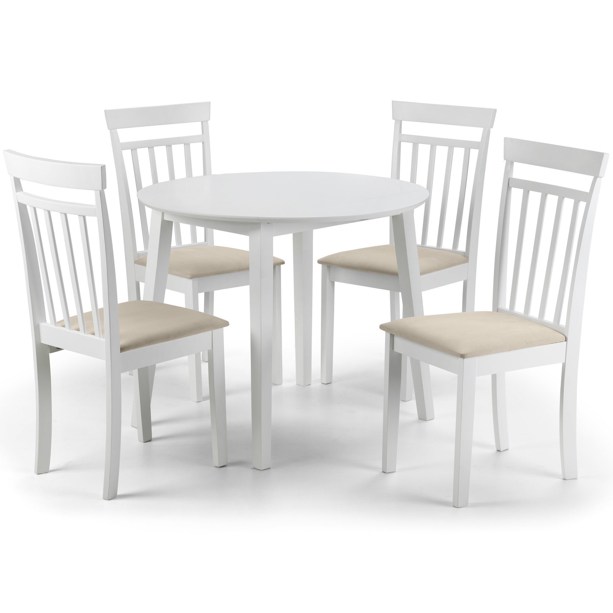 Coast 2-4 Seater Round Extendable Dining Table with 4 Chairs