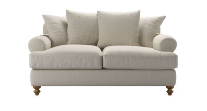 Teddy 2 Seat Sofa Bed in Canvas Pure Belgian Linen - sofa.com
