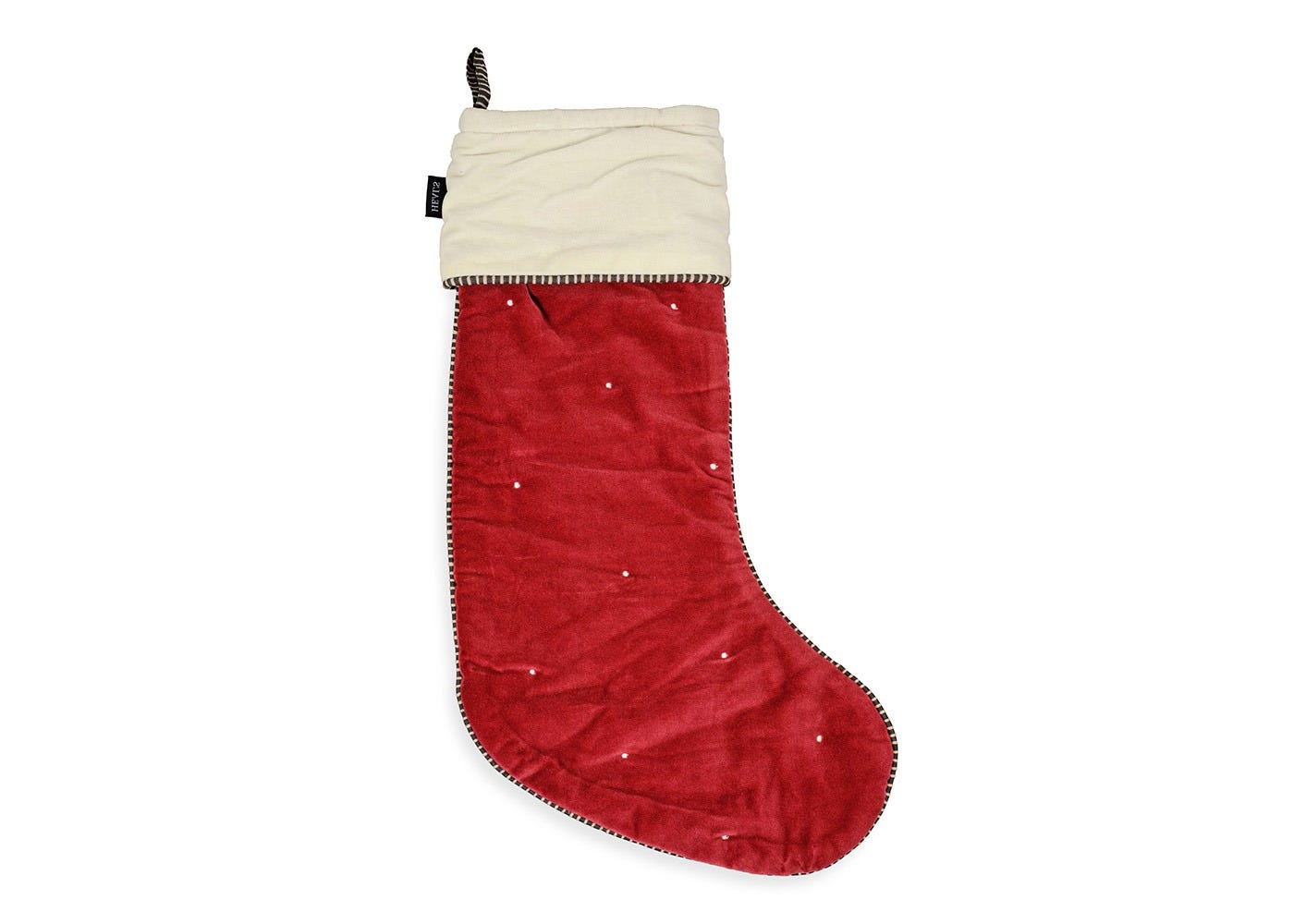 Heal's Velvet Stocking Red