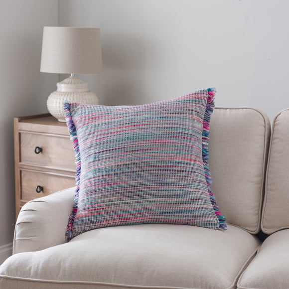 Ava Fringe Cotton Square Cushion