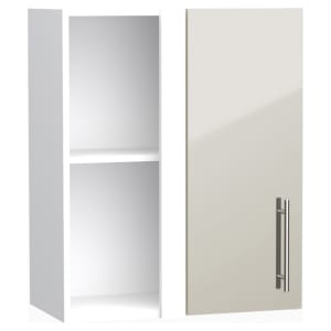 Wickes Orlando Gloss Stone Shaker Corner Wall Unit - 600mm