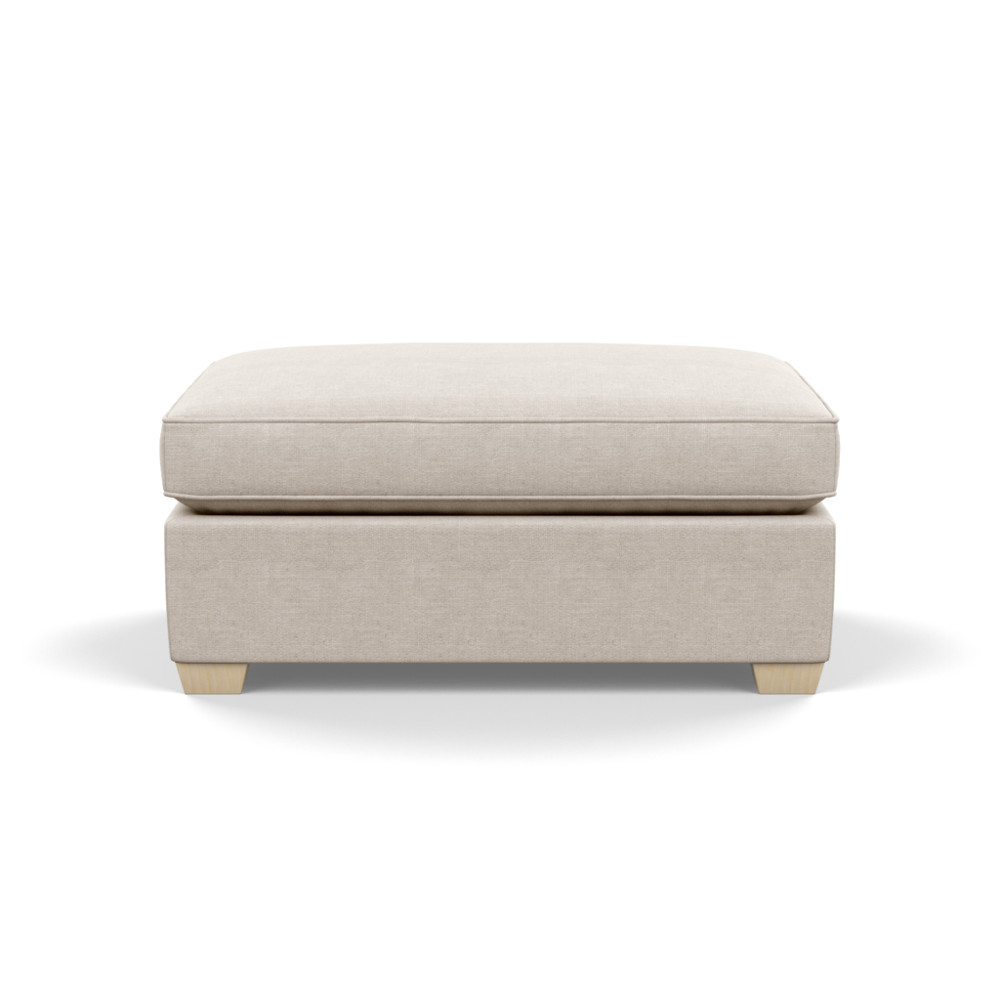 Heal's Torino Footstool Texture Limestone Natural Ash Feet