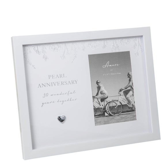 Amore Pearl Wedding Anniversary Photo Frame