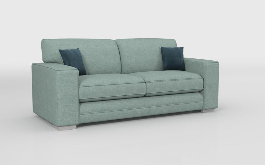 ScS Living Blue Fabric Jude 3 Seater Sofa