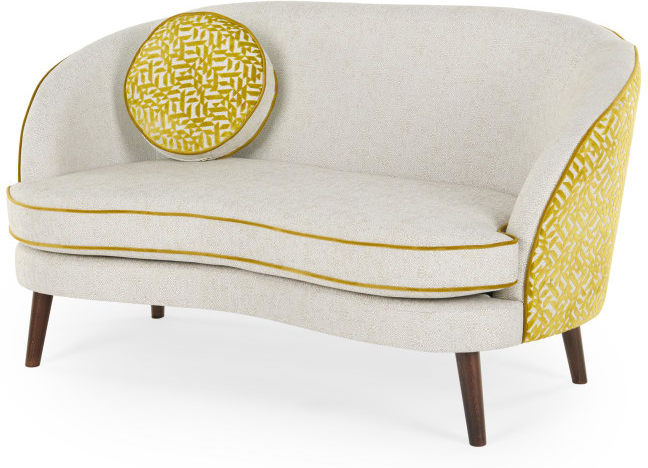 Gertie 2 Seater Sofa, Dufrene Moss Velvet