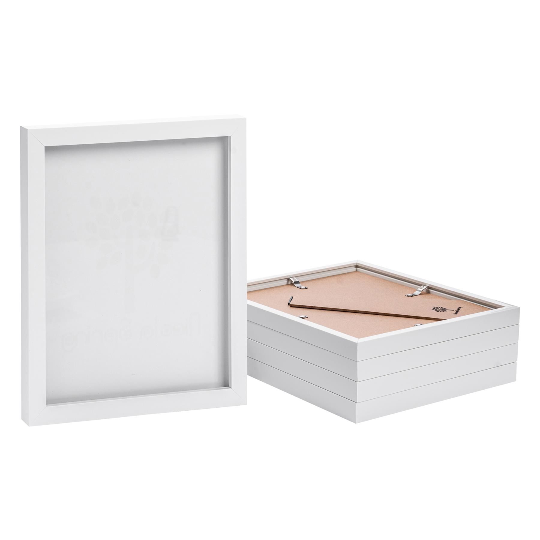 Nicola Spring Photo Frames - 8" x 10" - Pack of 5 in White 1
