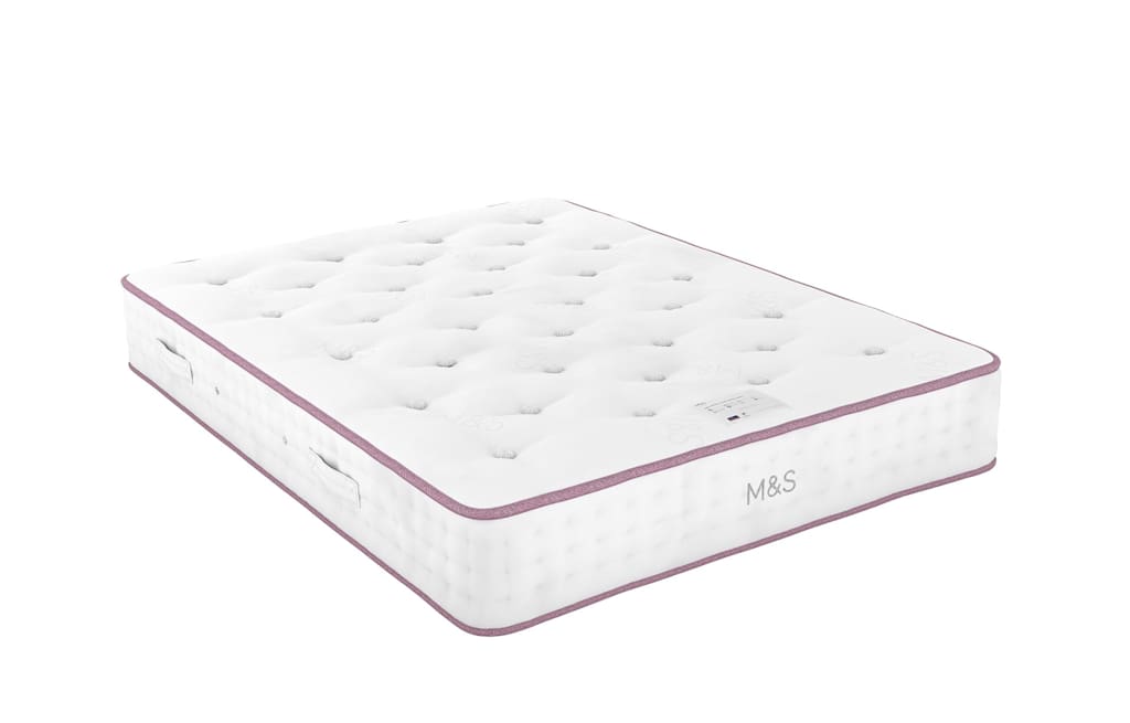 M&S 4500 British Wool Pocket Spring Medium Mattress White