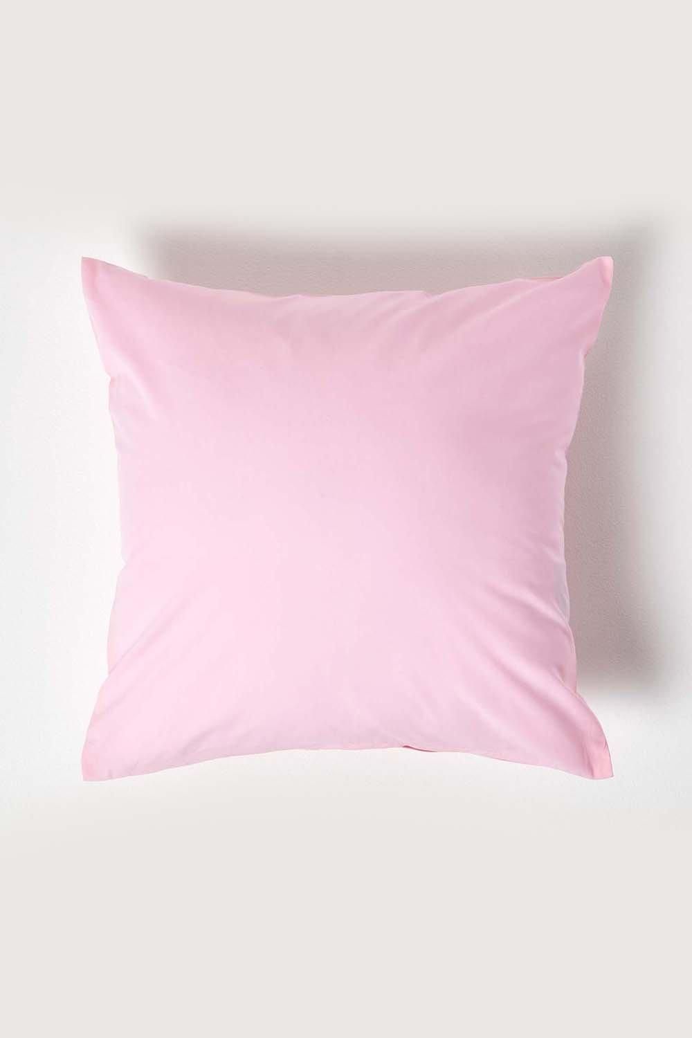 Homescapes Continental Egyptian Cotton Pillowcase 200 TC, 40 x 40 cm in Pink