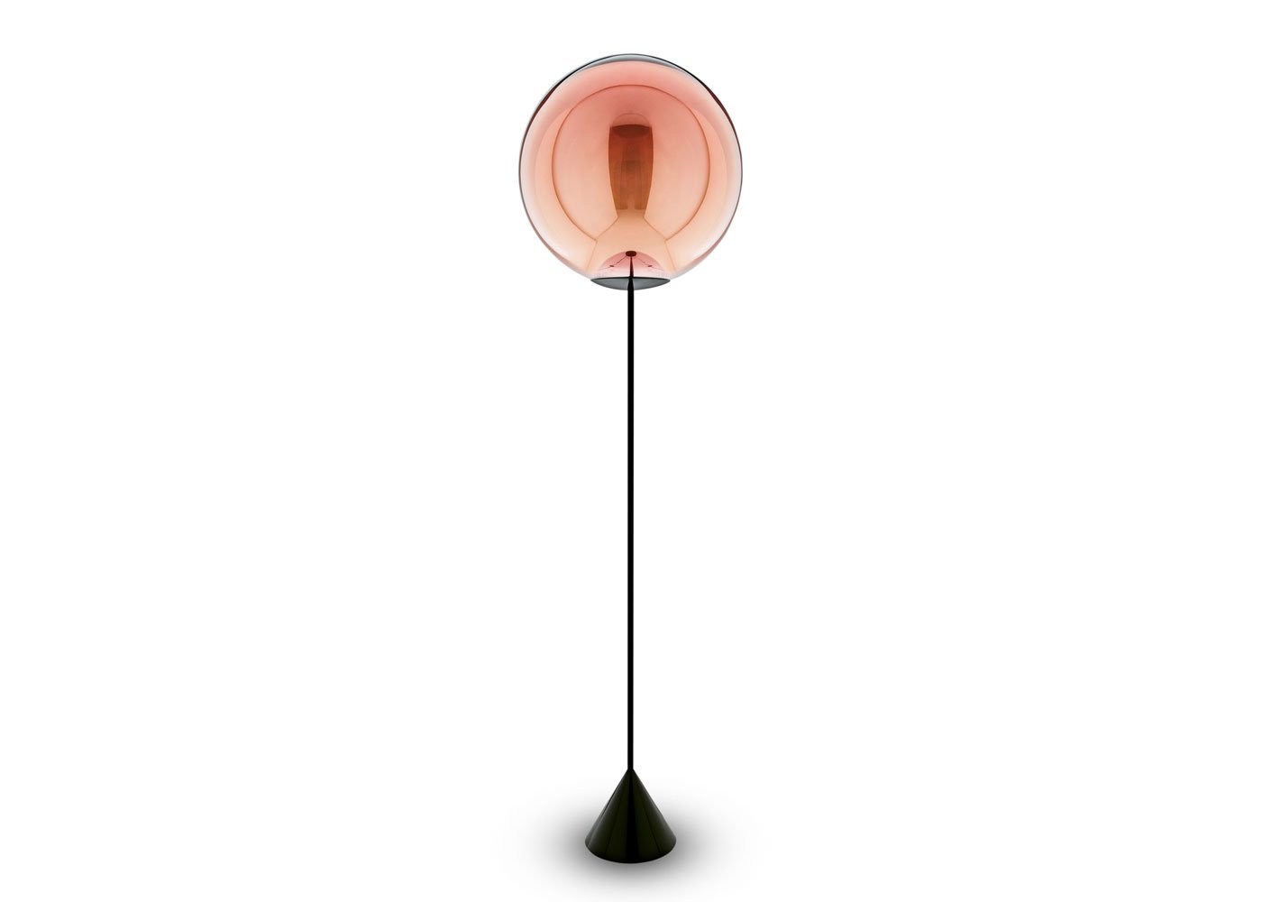 Tom Dixon Globe Cone Floor Lamp LED Copper
