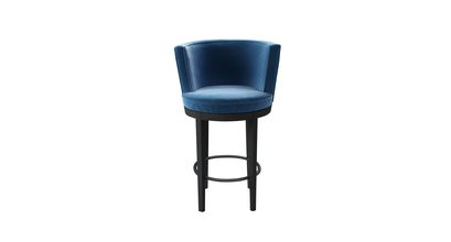 Margaux Bar Stool in Bahama Cotton Matt Velvet - sofa.com