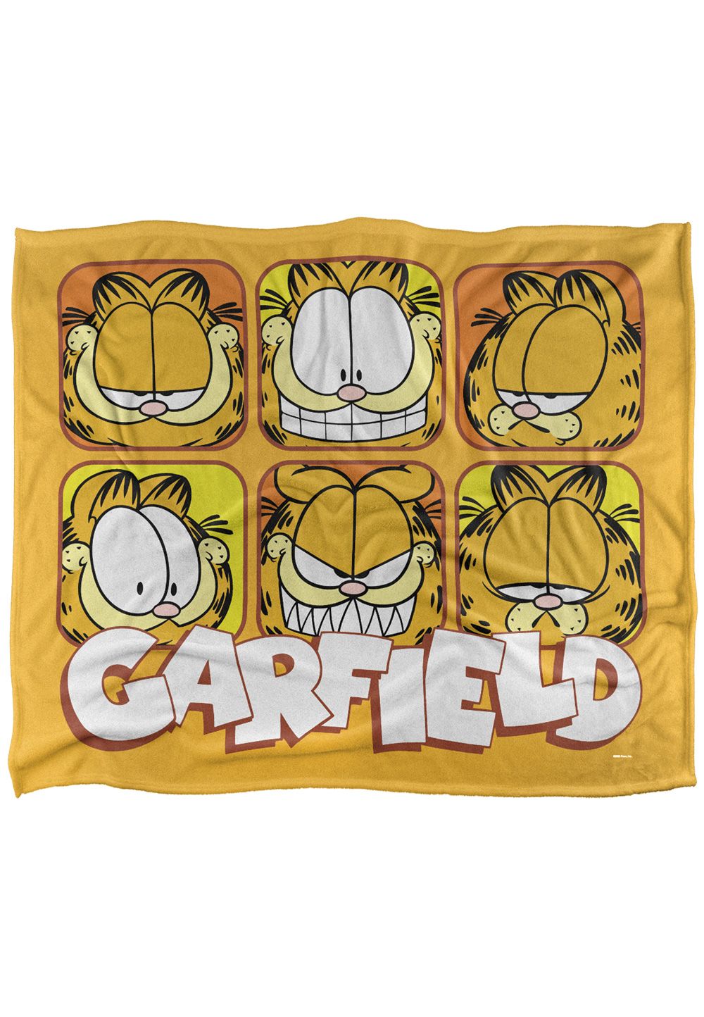 Garfield Faces Silky Touch Super Soft Throw Blanket 152 X 127 cm in White