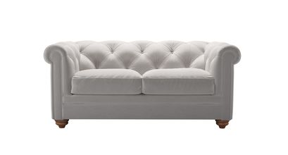 Patrick 2 Seat Sofabed in Dove Smart Velvet - sofa.com