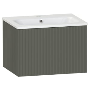 Duarti by Calypso Burford Ash Grey Vanity with Elsdon Basin - 600mm