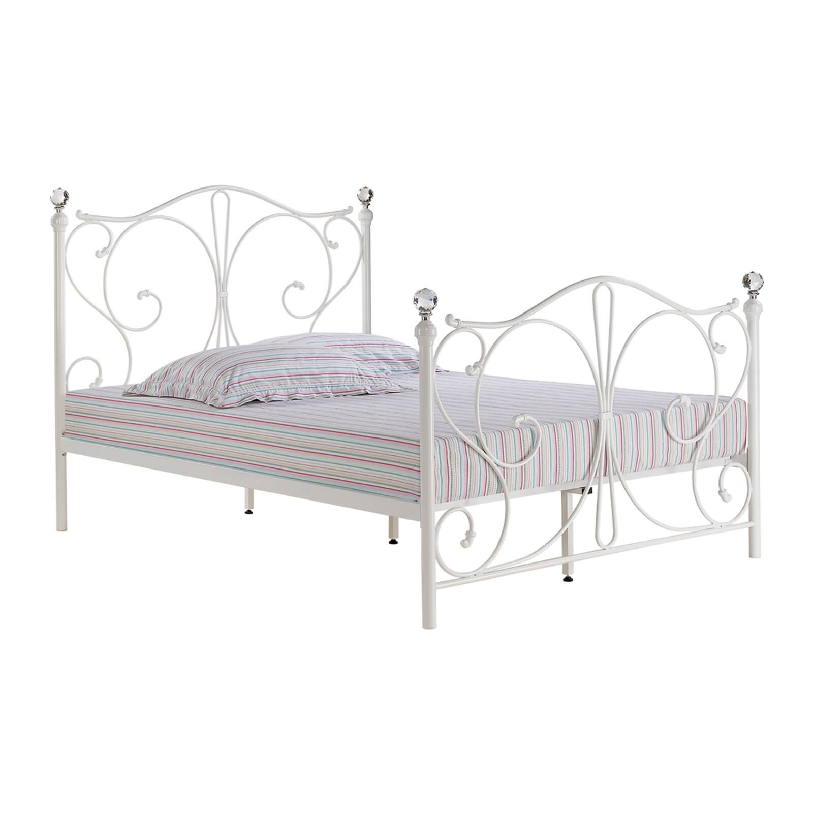 Florence Double Bed - White