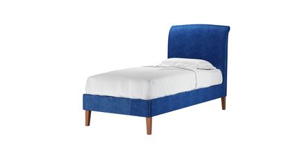 Thea Single Bed in Cobalt Smart Velvet - sofa.com