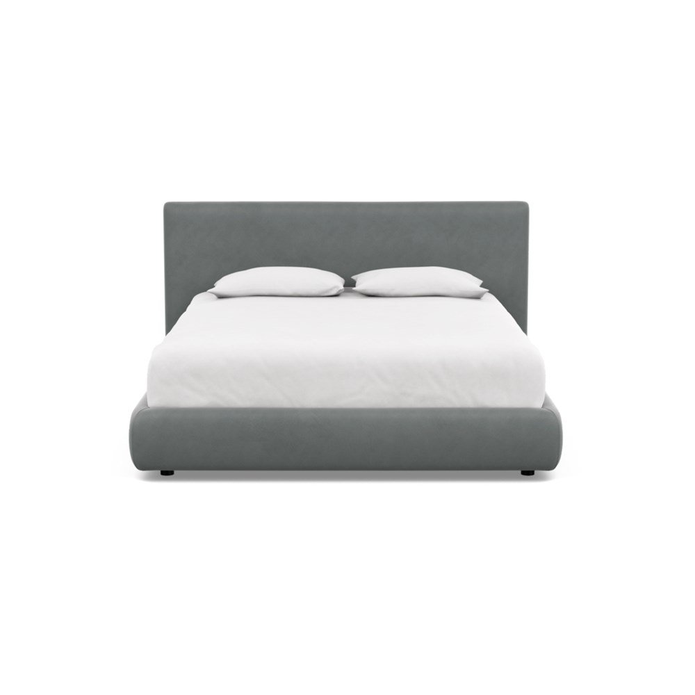 Heal's Alba Bed King Marylebone Velvet Smoke